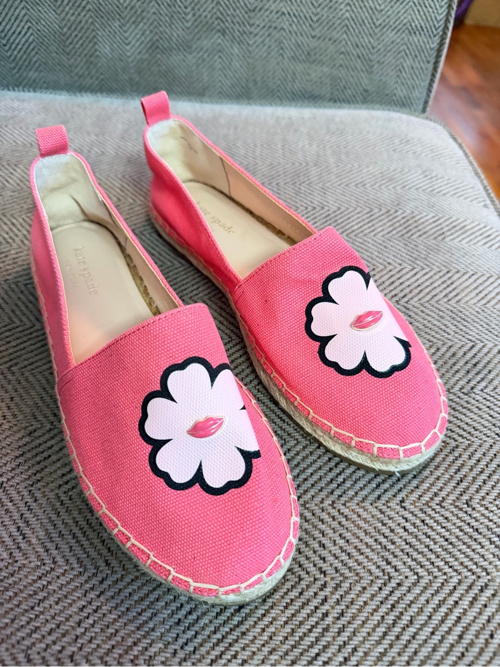 Kate Spade Pink Gavyn Espadrille Flats